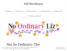 Tablet Screenshot of noordinaryliz.com